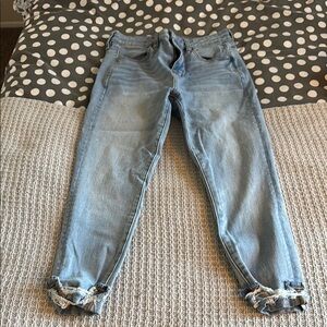 American Eagle Outfitters Blue Ankle Cropped Jeans